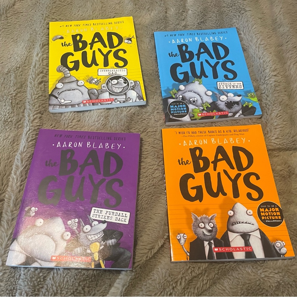 Bad guys graphic novels set of 4